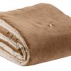Edredon pompons Elise Ficelle 80 x 180