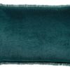 Coussin uni Fara Paon 40 x 65