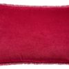 Coussin uni Fara Rubis 40 x 65