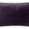 Coussin uni Fara Raisin 40 x 65