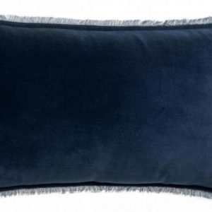 Coussin uni Fara Marine 40 x 65 Coussins La Vallée du blanc