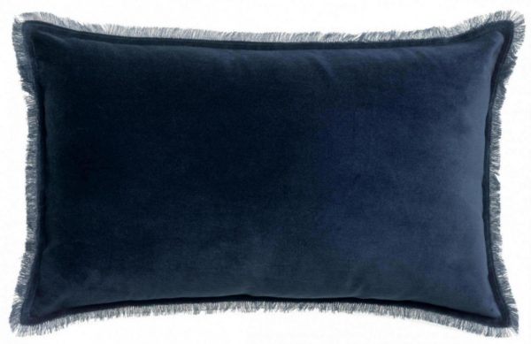 Coussin uni Fara Marine 40 x 65 Coussins La Vallée du blanc