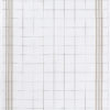 Torchon Carreaux taupe  50 X 70