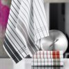 Torchon Petites Rayures gris  50 X 70 – Image 2