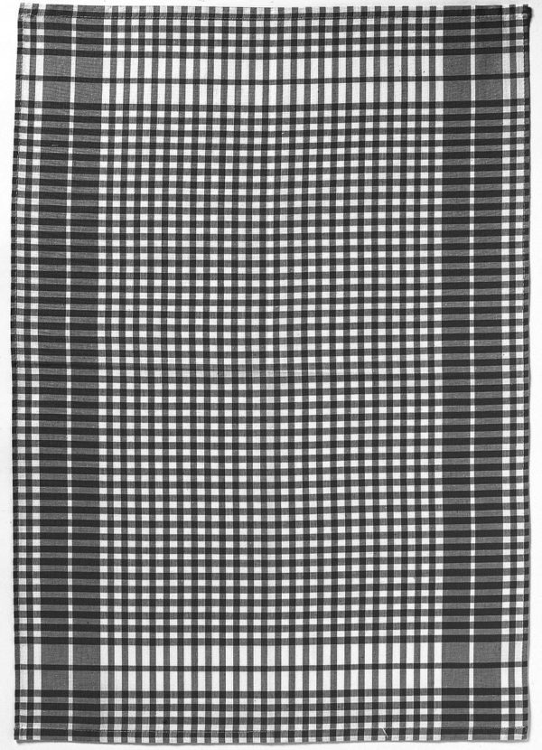 Torchon Petits Carreaux noir  50 X 70 Torchons La Vallée du blanc