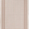 Torchon Petits Carreaux taupe  50 X 70
