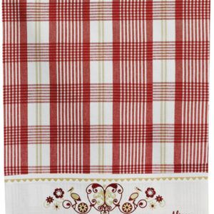Torchon Carreaux Harz Rouge 70 x 50 Torchons La Vallée du blanc