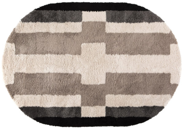Tapis Cristina forme ovale Naturel 160 x 230 Tapis La Vallée du blanc