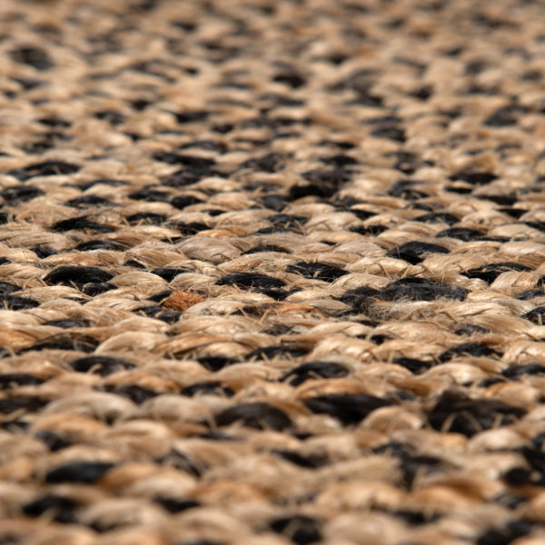 Tapis Elliot Carbone diamètre 160 cm Tapis La Vallée du blanc