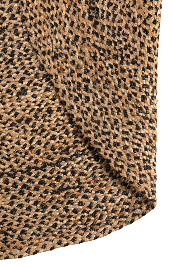 Tapis Elliot Carbone diamètre 160 cm Tapis La Vallée du blanc