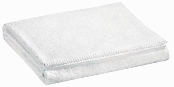 Drap de douche Bora Blanc 70 x 130 Draps de douche La Vallée du blanc