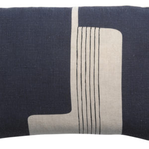 Coussin Zeff Zaha Marine 30 x 50 Coussins La Vallée du blanc