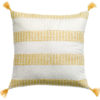 Coussin à rayures Diana Mimosa 45 x 45