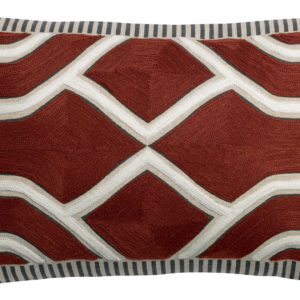Coussin Johan brodé Caramel 30 x 50 Coussins La Vallée du blanc