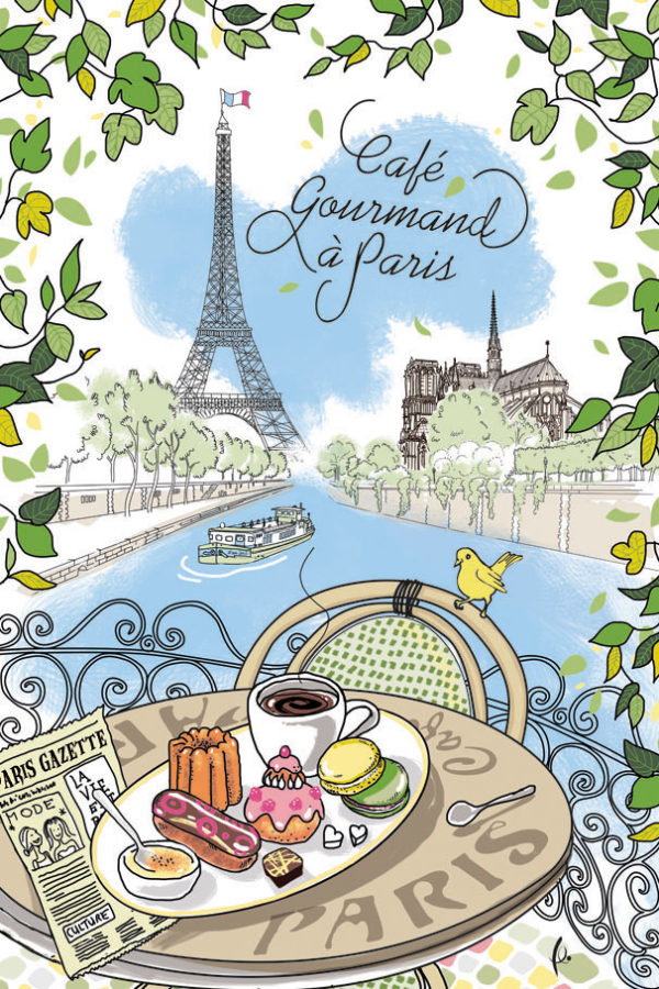 Torchon Cafe Gourmand Ecru 48 X 72 Torchons La Vallée du blanc