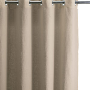 Rideau stonewashed Zeff Naturel 140 x 280 Rideaux La Vallée du blanc