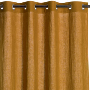 Rideau stonewashed Zeff Bronze 140 x 280 Rideaux La Vallée du blanc