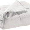 Chemin de lit stonewashed Zeff Craie 90 x 240