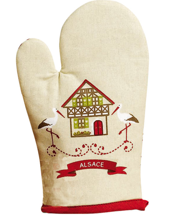 Gant de cuisine Hisla Beige 18 x 28 Gants de cuisine La Vallée du blanc