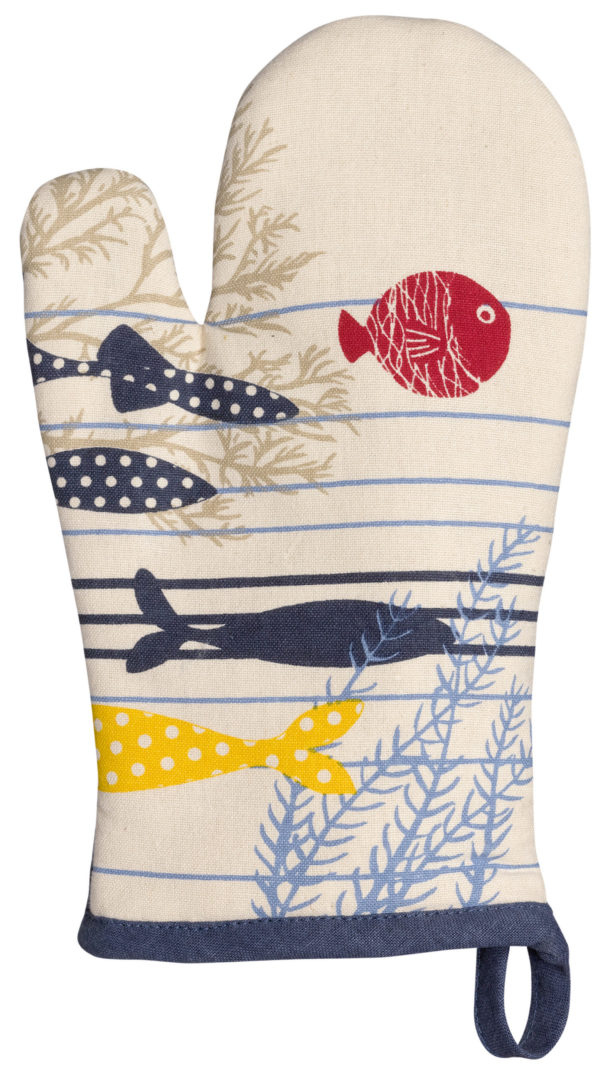 Gant de cuisine Ocean Ecru 18 x 28 Gants de cuisine La Vallée du blanc