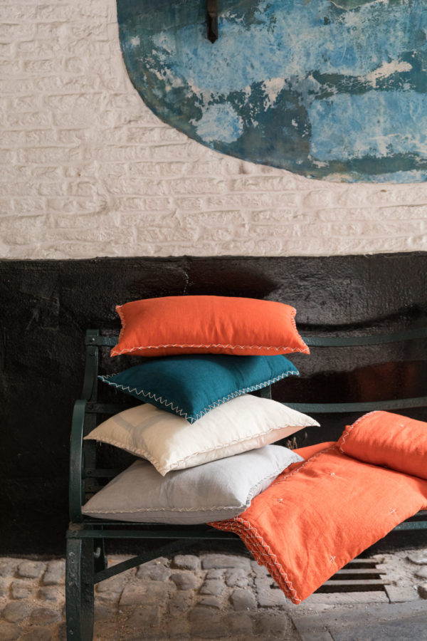 Coussin Nala Crème 45 x 45 Coussins La Vallée du blanc