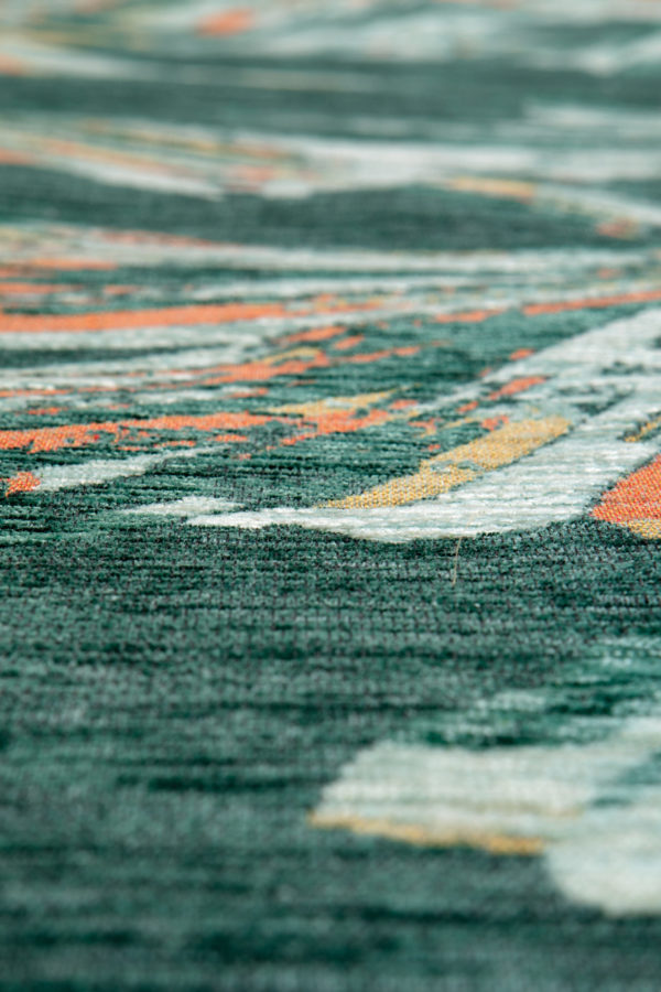 Tapis Silvia Vert de gris 155 x 230 Tapis La Vallée du blanc