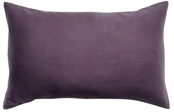 Taie d’oreiller stonewashed Zeff Raisin 50 x 75 Taies d'oreiller La Vallée du blanc