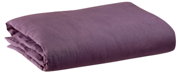 Housse de couette stonewashed Zeff Raisin 260 x 240 Housses de couette La Vallée du blanc