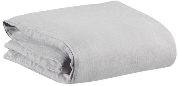Housse de couette stonewashed Zeff Perle 260 x 240 Housses de couette La Vallée du blanc