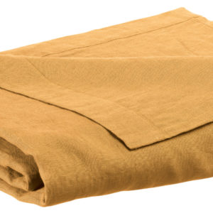 Drap plat stonewashed Zeff Ocre 240 x 300 Draps plats La Vallée du blanc