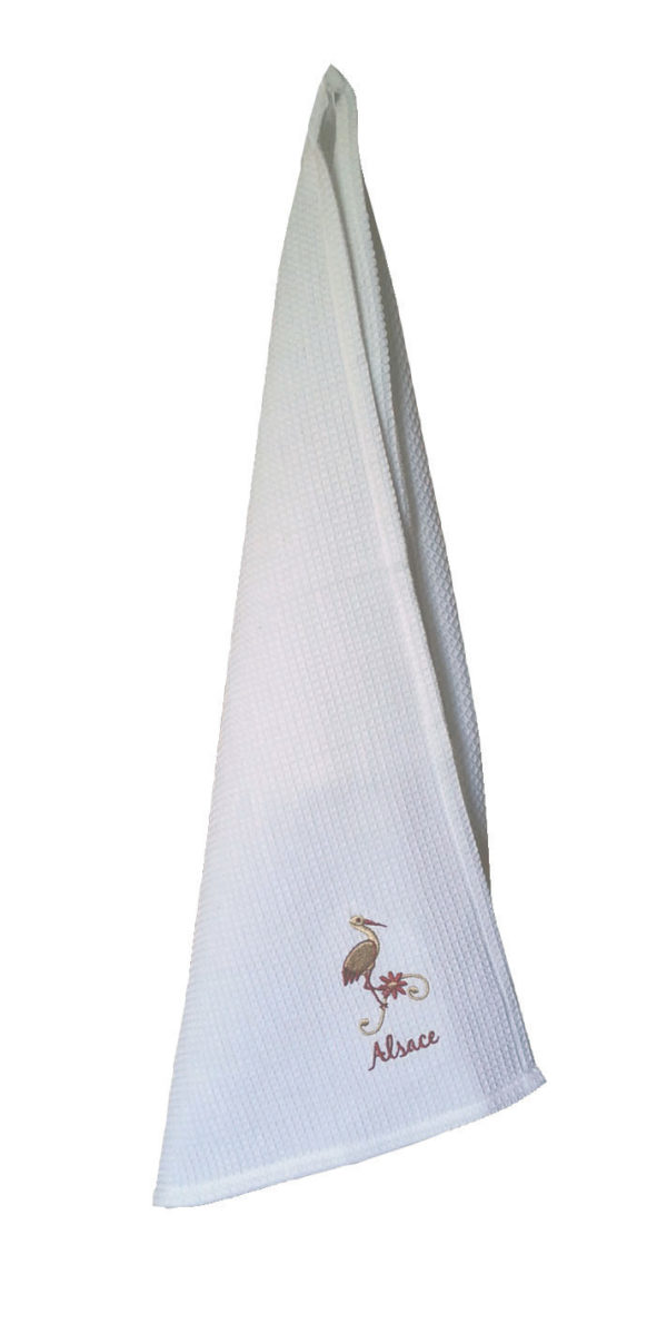 Mignognette 2 Torchons Nid d’abeilles Alsace Assortis 40 x 60 Torchons La Vallée du blanc
