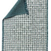 Torchon recyclé Aden Blanc/paon 50 x 70