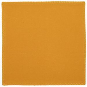 Lot de 2 serviettes de table recyclées Delia Tournesol 41 x 41 Serviettes de table La Vallée du blanc