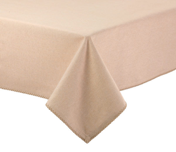 Nappe recyclée Delia Naturel 170 x 170 Nappes La Vallée du blanc