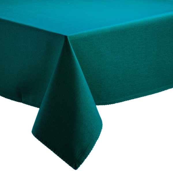 Nappe recyclée Delia Paon 170 x 250 Nappes La Vallée du blanc