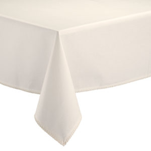 Nappe recyclée Delia Ivoire 170 x 300 Nappes La Vallée du blanc