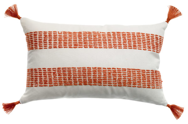 Coussin à rayures Diana Marmelade 30 x 50 Coussins La Vallée du blanc