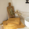 Drap de douche Bora Moutarde 70 x 130 – Image 2