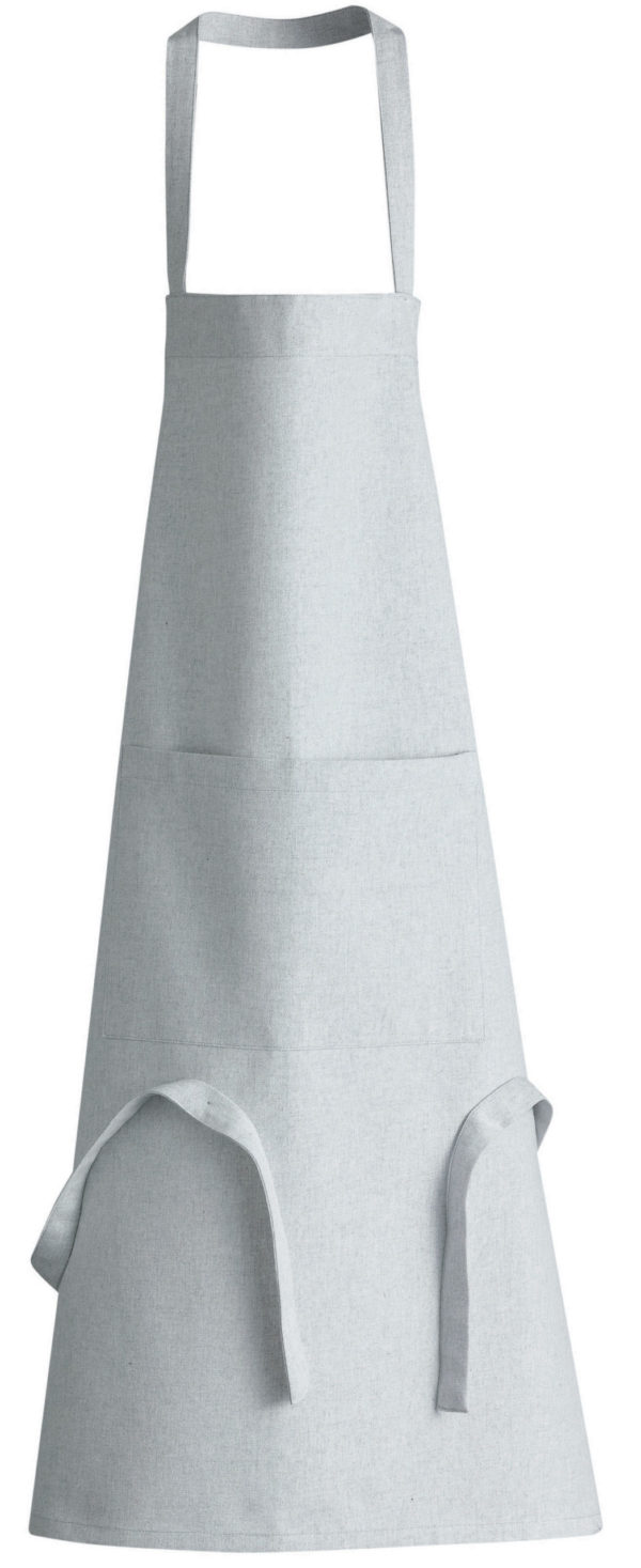 Tablier de cuisine recyclé Dario Perle 85 x 72 Tabliers La Vallée du blanc