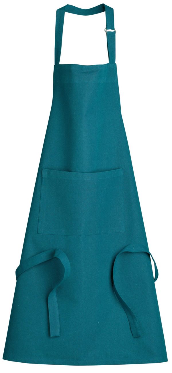 Tablier de cuisine recyclé Dario Paon 85 x 72 Tabliers La Vallée du blanc