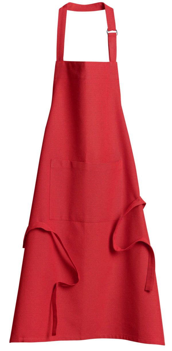 Tablier de cuisine Dario Rouge Recyclé 85 x 72 Tabliers La Vallée du blanc