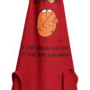 Tablier de cuisine Shadoks Glouton recyclé Rouge 72 x 90