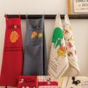 Tablier de cuisine Shadoks Glouton recyclé Rouge 72 x 90 – Image 3