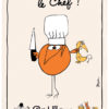 Torchon Shadoks Grand chef Ecru 48 x 72