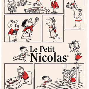 Torchon Petit Nicolas L’anniversaire Ecru 48 x 72 Torchons La Vallée du blanc
