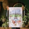 Torchon Les jardins parisiens Blanc 48 x 72 – Image 2