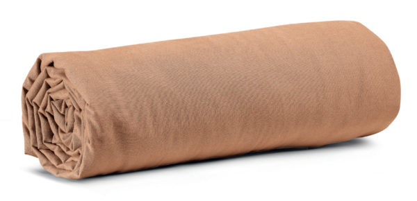 Drap housse Calita Cannelle 160×200 bonnet 30 cm Draps housses La Vallée du blanc