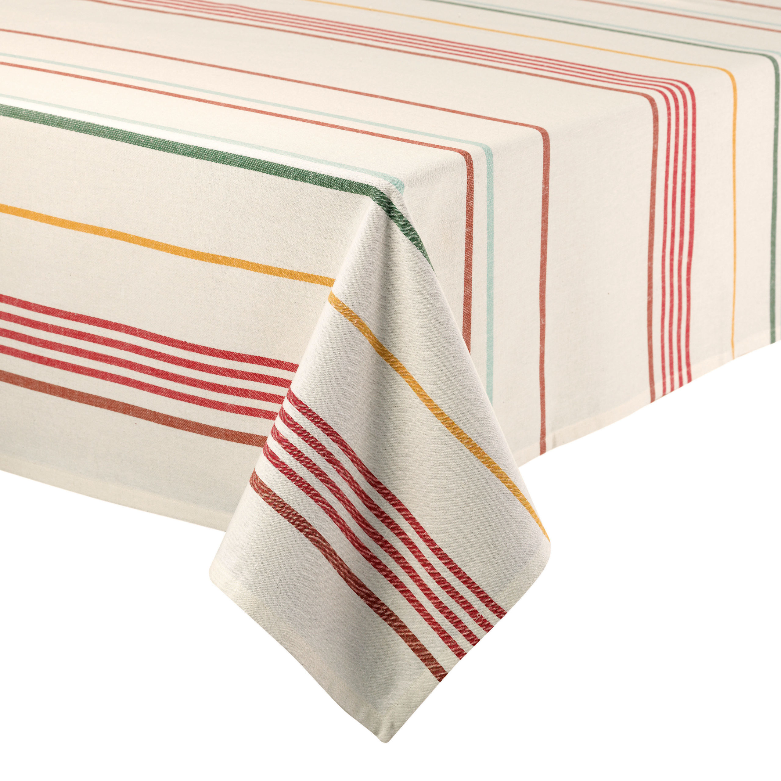 Nappe recyclée Erina Multico 170×300 coton La Vallée du blanc Nappe recyclée Erina Multico 170×300 coton Nappes La Vallée du blanc