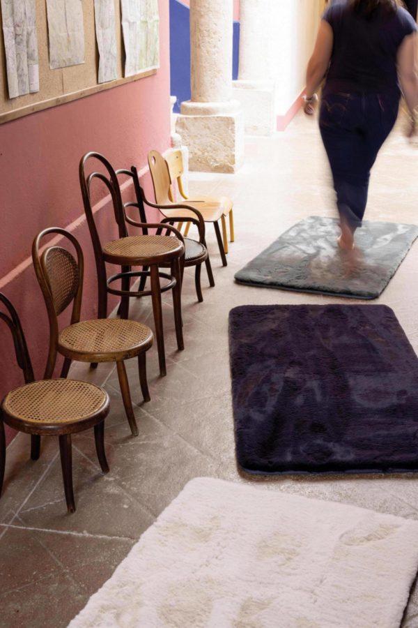 Tapis Eddy Ombre diamètre 120 cm Tapis La Vallée du blanc