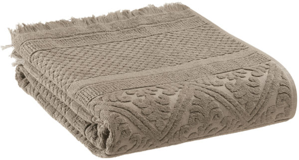 Drap de douche uni Zoe Chamois 70 x 140 Draps de douche La Vallée du blanc